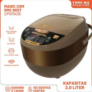 Yong Ma Rice Cooker Digital/ Magic Com Digital 2 Liter 3 in 1 - SMC8027 - FREE ONGKIR Jabodetabek
