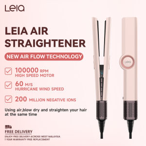 LEIA Air Straightener | Wet to Dry Hair Straightener & Dryer | 200 Million Negative Ions