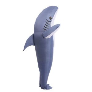 MILAN Full Body Jumpsuit Shark Inflatable Suit Battery Box Cute Inflatable Shark Costume Unique Blower Included Blow Up Shark Suit Kids/Adult