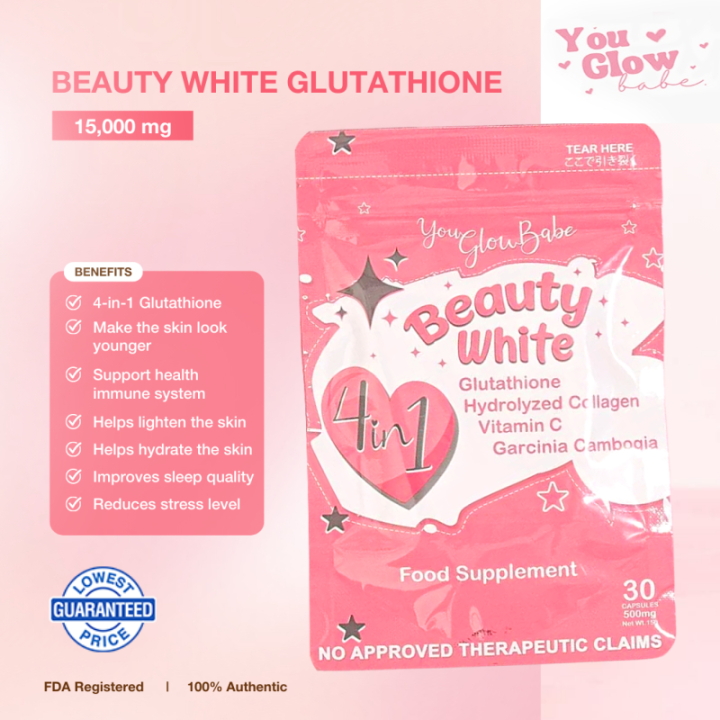 You Glow Babe Beauty White 4 in 1 Advance Whitening 30 Capsules ...