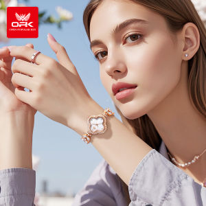 OPK watch for women original waterproof korean style dial luxury diamond strap elegant fashion stainless steel gift for girlfriend