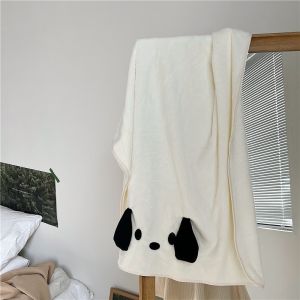 Sanrio Pochacco Coral Velvet Quick-Dry Bath Towel Wrap with Cute Cartoon Design