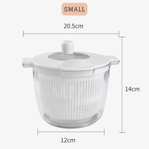 NOONOR 2 in 1 Salad Spinner Salad Dryer Large Capacity Household Vegetable Dehydrator Drainer High Quality Multifunctional Food Strainer