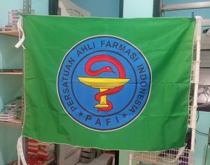 Bendera PAFI Persatuan Ahli Farmasi Indonesia Rumbai