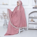 MAHKOTA786 - Mukena Sprinkle Aurora Diamond Mukenah Dewasa Jumbo Katun Premium Pearl Mutiara Tulle Tile Renda. 