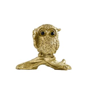 GOOD STUFF Creative Owl Ornament Cute Resin Miniature Figurine Sculpture Crafts Waterproof Animal Statue Cabinet