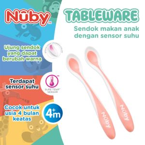 Nuby 2pk Heat Sensor Spoon - Peralatan Makan Anak