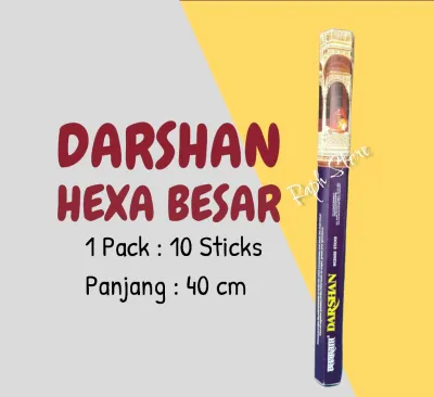 Dupa Hio Asoka Bharath Darshan Hexa Panjang Isi 10 Batang - Hexa Long - Hexa Besar