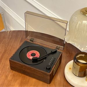 Portable Bluetooth CD Player Pemuter CD Retro Stereo Sound USB Drive Input/Output Aux Baterai 2000mAh