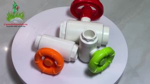 Van Khóa Tay Tròn Đen Xám - Trắng Điều Tiết Nước Hoàn Hảo Cho Bể Cá