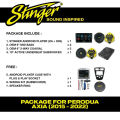 Perodua Axia Stinger Full Set Speaker & Android Player. 