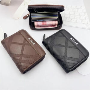 Multifunctional Organ Wallet Card Holder Small Wallet Men Wallet Coin Purse Short Wallet Zipper Bag