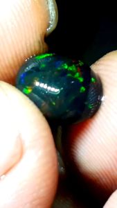 Batu Kalimaya Black Opal Solid Asli Banten Top Jarong Siang Malam
