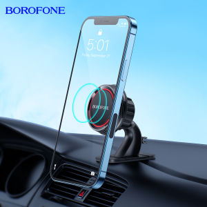 Borofone bh13 Giá để điện thoại từ tính 360 xoay điện thoại di động giá đỡ điện thoại hộp giữa chủ cho tất cả điện thoại thông minh phổ