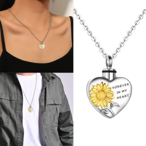 Dog Memorial Urn Necklace for Cat Puppy Ashes Memorial for Pet Dogs Cremation Urn Pendant Urn Necklace Keepsakes