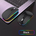 Dual Mode Bluetooth 2.4G Wireless Mouse One-Click Desktop Function Type-C Rechargeable Silent Backlight Mice for Laptop PC Computer. 