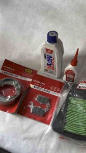 5 Item Paket Service Oli Kampas Rem Filter Vario Techno 125 2012-2014 KZR