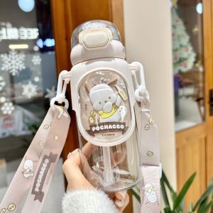 Water Bottle High-quality stylish 600ml Children water bottle Student bottle (No Pendent)