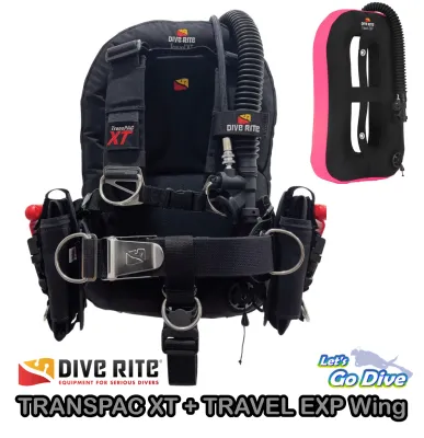 DIVE RITE 👉 TRANSPAC XT + TRAVEL Wing Set - BCD - อุปกรณ์ดำน้ำ SCUBA - ชุดดำน้ำ