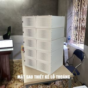 Combo 5 Hộp Đựng Giày Cửa Ngang Nắp Nhưa Cứng Kệ Tủ Đựng Giày Chịu Lực Có Lỗ Thông Hơi