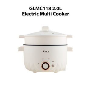 IONA 2.0L Electric Cooker with Steamer | Coating Multi Cooker Mini Hotpot 电煮锅 - GLMC118