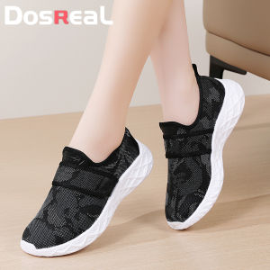 รองเท้าตุ๊กตา DOSREAL สำหรับผู้หญิงลดราคาสไตล์เกาหลี Slip On Perempuan เบารองเท้าโลฟเฟอร์รองเท้าขนาดใหญ่35-42สีดำรองเท้าส้นเตี้ยรองเท้าผ้าใบแฟชั่นผู้หญิง