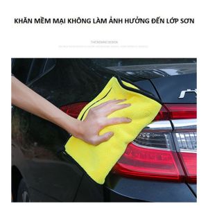 Khăn lau xe chuyên dụng Microfiber siêu thấm không rút sợi [Hàng Loại 1]