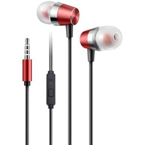 Corded Earbuds In-Ear Earphones with Microphone Noise Isolating Headphones 3.5mm Ear Buds for Smartphones Music