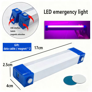 FYBEE LED Tube Night Light 17CM 32CM 52CM Magnetic USB Rechargeable LED Light Outdoor Emergency Lighting LED Portable Magnetic Light For Night Market