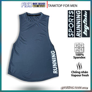 Áo ba lỗ nam TANKTOP xẻ tà form rộng tập GYM thể hình chất thun lạnh VNO116