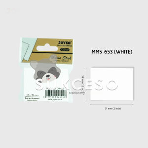 Joyko Memo Stick MMS-653 White Sticky Notes Polos Kecil Isi 100 Lembar