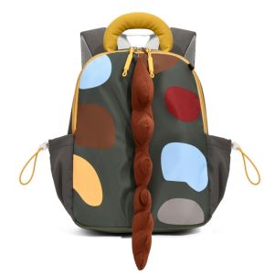 SEKINEW Cartoon Design Kids Backpack Dinosaur Tail Oxford Cloth Mini Rucksack Cute Padded Straps Toddler School Bag Kindergarten