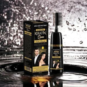 Dầu gội phủ bạc dầu gội nhuộm tóc thảo dược dầu gội đen tóc thảo dược an toàn không hóa chất - Happy Home 4U