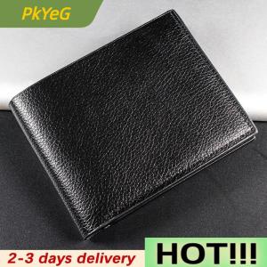 PkYeG Mens Wallet Leather Men Wallets Premium Product  Artificial leather Wallets for Man Short Black Walet Portefeuille Homme