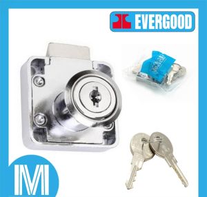 Evergood Drawer Slam Lock (Silver) Drawer Lock Cabinet Lock Office Cabinet Lock