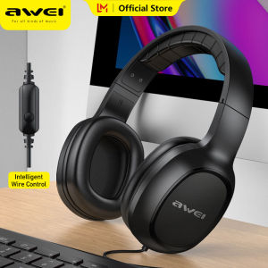 Awei GM-6 HIFI Anti-Noise Super Bass Wired Headphone With Microphone Sport Music Gaming Wired Headset