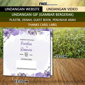 ISI 50 PCS COD Undangan Pernikahan UNAAPGENZ019 Undangan Nikah / Nikahan Wedding Card Invittation Undangan Jimpitan Kartu Ucapan Kertas Undangan Lipat Undangan Syukuran / Walimah / Pesta Undnagan Haji / khitan / Tunangan Undangan MURAH