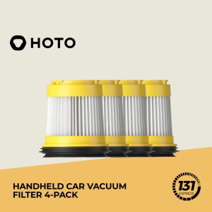 HOTO Handheld Car Vacuum Filter 4-Pack HEPA Filter Washable Easy Installation Home Cleaning