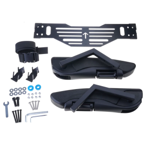 ที่เท้าแขนอเนกประสงค์สำหรับเด็กที่นั่งรถจักรยานยนต์ที่เท้าแขนพับเพื่อความปลอดภัยในการขนย้ายผู้โดยสารรถสกูตเตอร์ไฟฟ้า