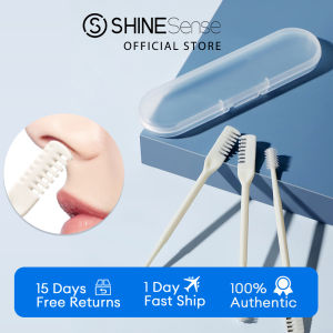 ShineSense SNS200 Nose Hair Trimmer for Men Woman Stainless Steel Manual Trimmer and Nose Cleaning Brush for Nose Razor Clipper Washable Shave Stainless Steel Nose Hair Remover