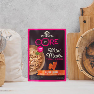 Wellness CORE Mini Meals - for Small Breeds Grain-Free Wet Dog Food Pouch 3oz (85g) | 6 Recipes