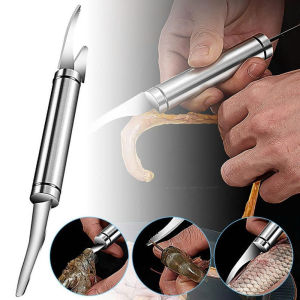 Kẹp Bóc Vỏ Tôm Inox Không Gỉ Cao Cấp - Dụng Cụ Lột Vỏ Tôm Siêu Nhanh Tiện Lợi Cho Nhà Bếp - Kìm Lột Vỏ Tôm Bề Bề Thông Minh Nhanh Chóng