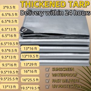 Thickened Tarp Makapal Lona Trapal Tolda 6x6M High Quality Outdoor Rainproof All Purpose Cover Tarp