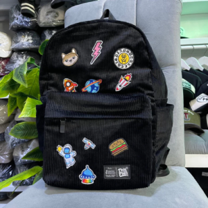 SERVED- TAS RANSEL CORDUROY SKULL / BACKPACK KORDUROY REMAJA PRIA WANITA