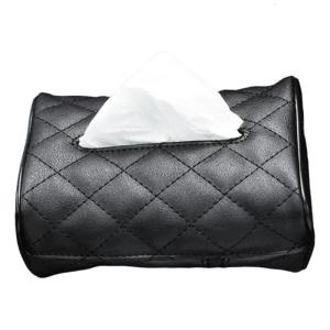 PU Leather Car Tissue Holders Spacious Designs Versatile Car Tissue organizes Small Perfect for Any Vehicle Interior