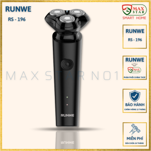 Máy Cạo Râu Runwe Rs196 Cao Cấp 3 Lưỡi Sắc Bén Chống Nước Sạc Type Tiện Dụng Hiệu Quả Nhanh Bền Đẹp