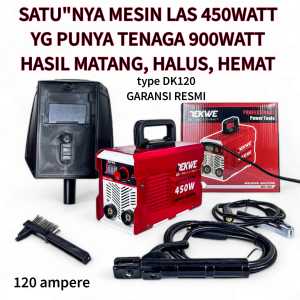 mesin las 450watt tenaga 900watt DEKWE DK120 inverter welding kualitas sultan