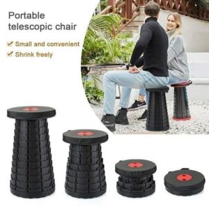 GoldenJ Retractable Sturdy Stool Chair