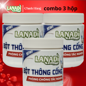 LANADI Bột thông cống – Giải pháp thông tắc bồn cầu lavabo ống thoát nước nhanh chóng hiệu quả