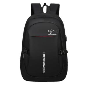 Mens Backpack Korean Style Trendy Large Capacity High School Junior High School Student Schoolbag Travel Bag Computer Bag with USB Charging Port